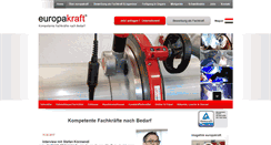 Desktop Screenshot of europakraft.de